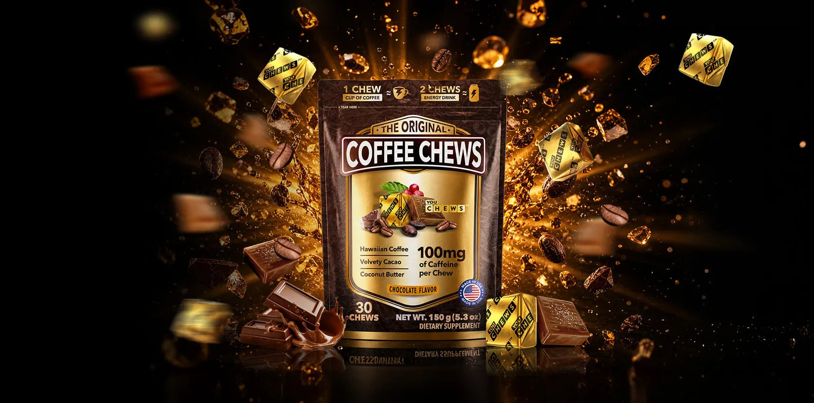 Coffee, Reimagined: Real Coffee Energy - Chewed, Not Brewed