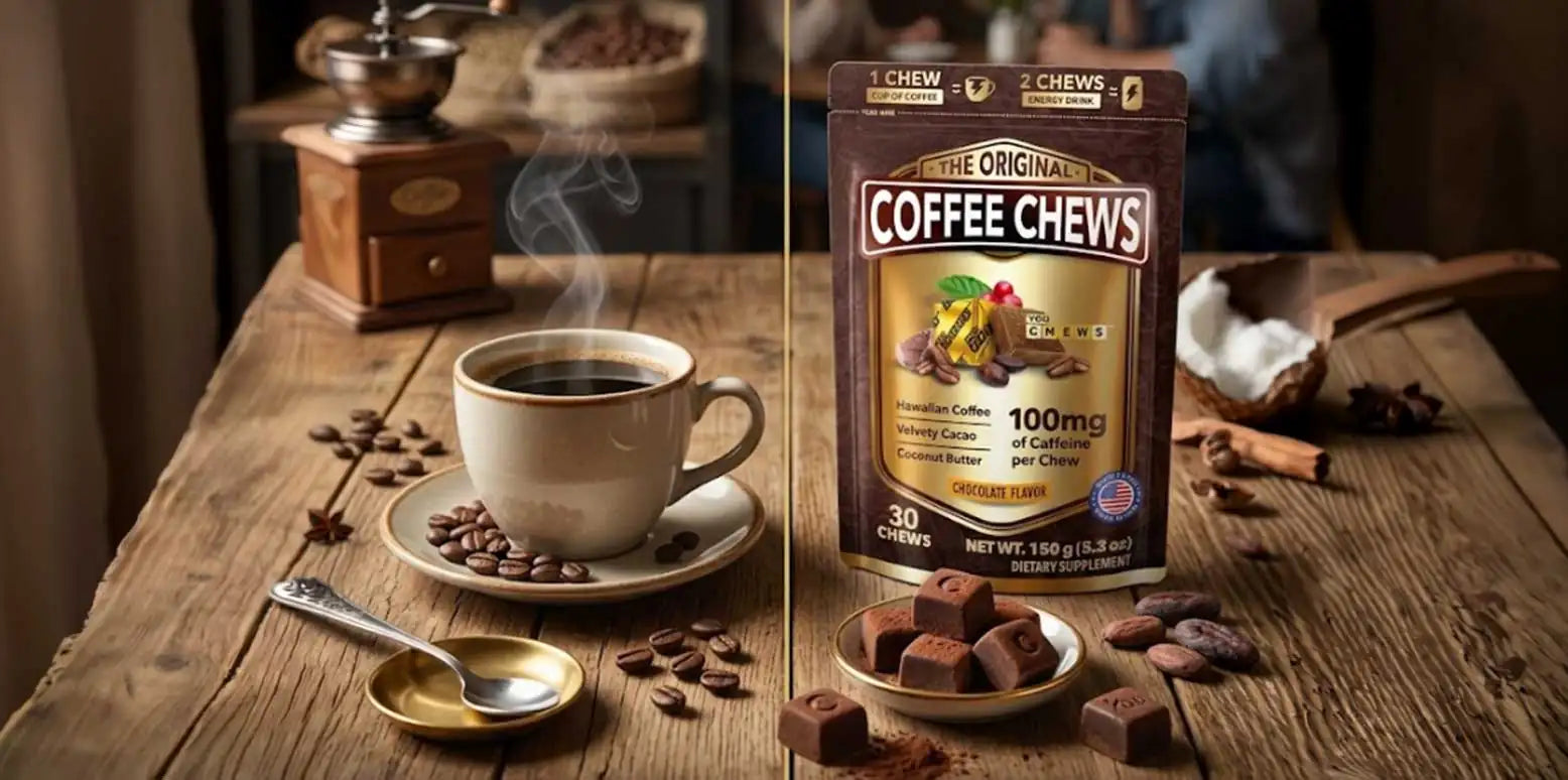 Coffee Chews vs. Coffee: Which Gives You Better Energy?