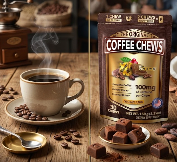Coffee Chews vs. Coffee: Which Gives You Better Energy?