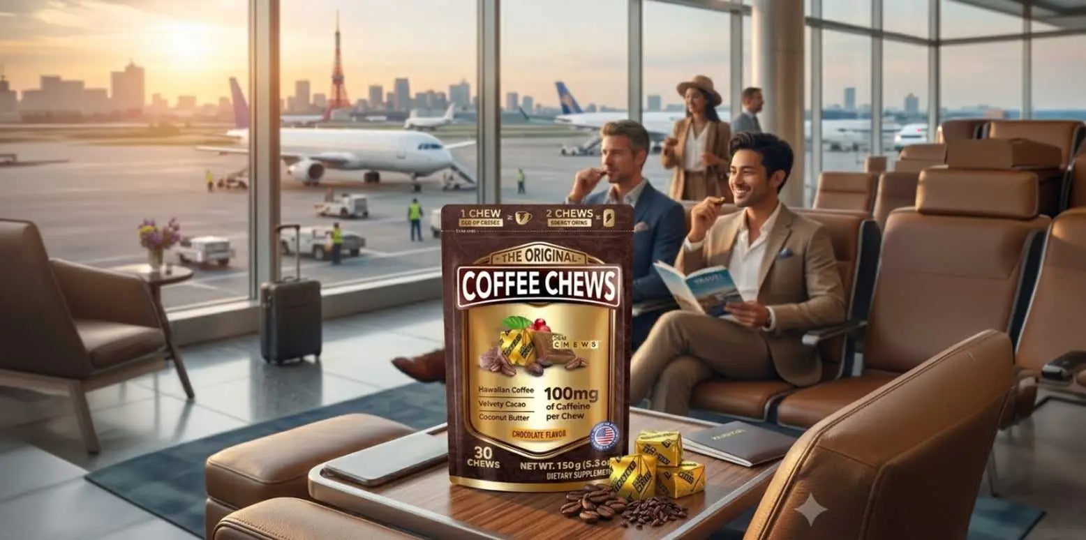 Travel Fuel: Beating Jet Lag and Airport Fatigue With Coffee Chews