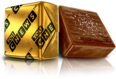 Wrapped chew and unwrapped chew